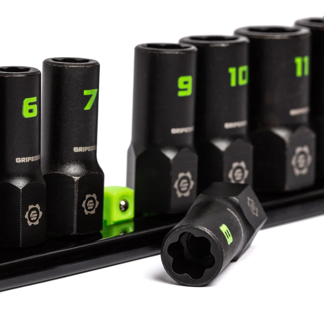 GRIPEDGE RPT Socket Extractor Set — 9-Pc, 1/4″ Drive Metric (XAM9S) - Image 4
