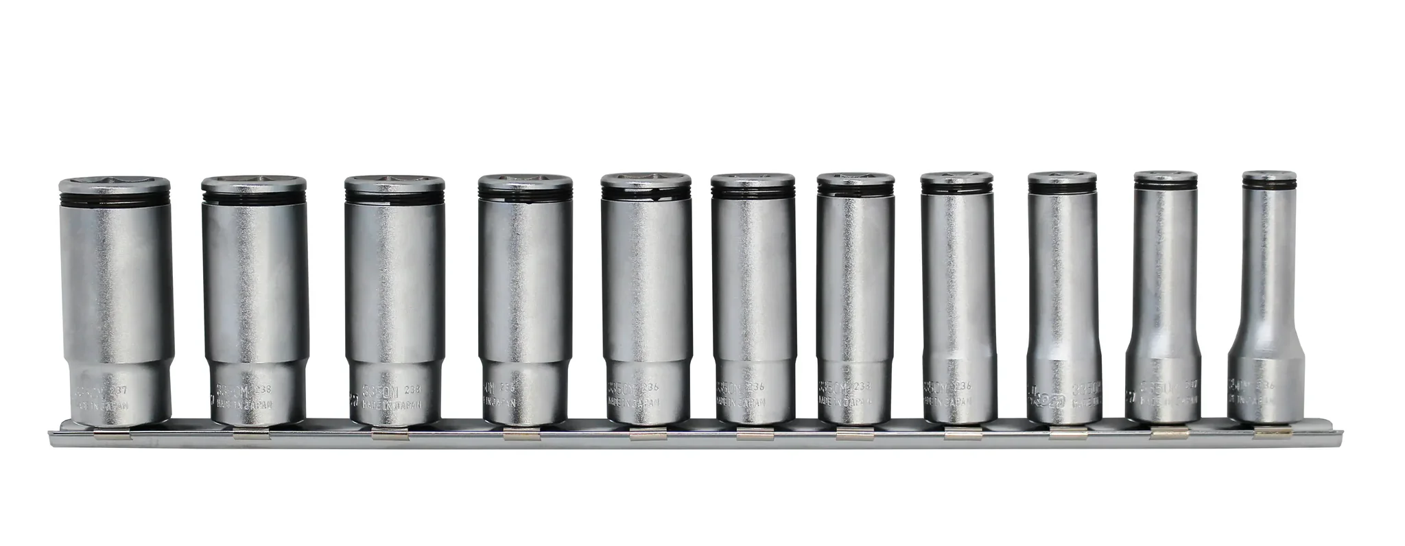 Ko-ken 3/8" Deep NUT GRIP Socket Set (8–19mm) — 11 Pc