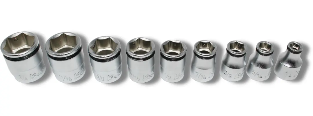 Ko-ken 3/8” Nut Grip SAE Socket Set (9 Piece)