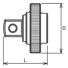 Ko-ken 3/8" Drive Female to 3/8" Drive Male Quick Spinner - Image 2