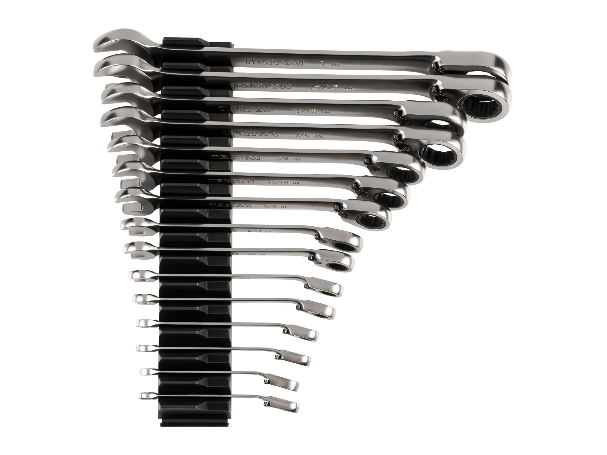 Tekton Reversible 12-Point Ratcheting Combination Wrench Set with Modular Organizers, 15-Piece (1/4-1 in) - Image 3