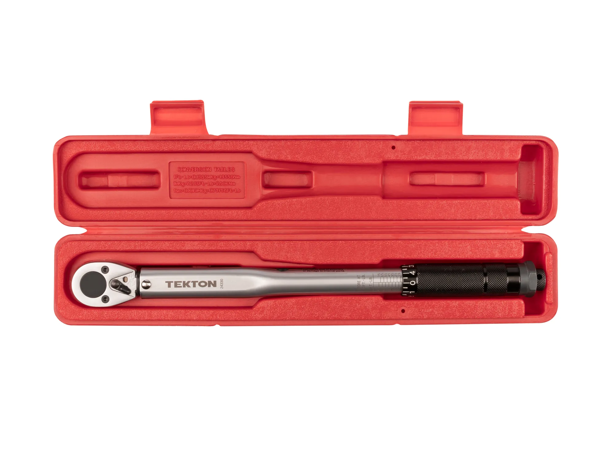 Tekton 3/8" Drive Micrometer Torque Wrench (10-80 ft-lb) - Image 4