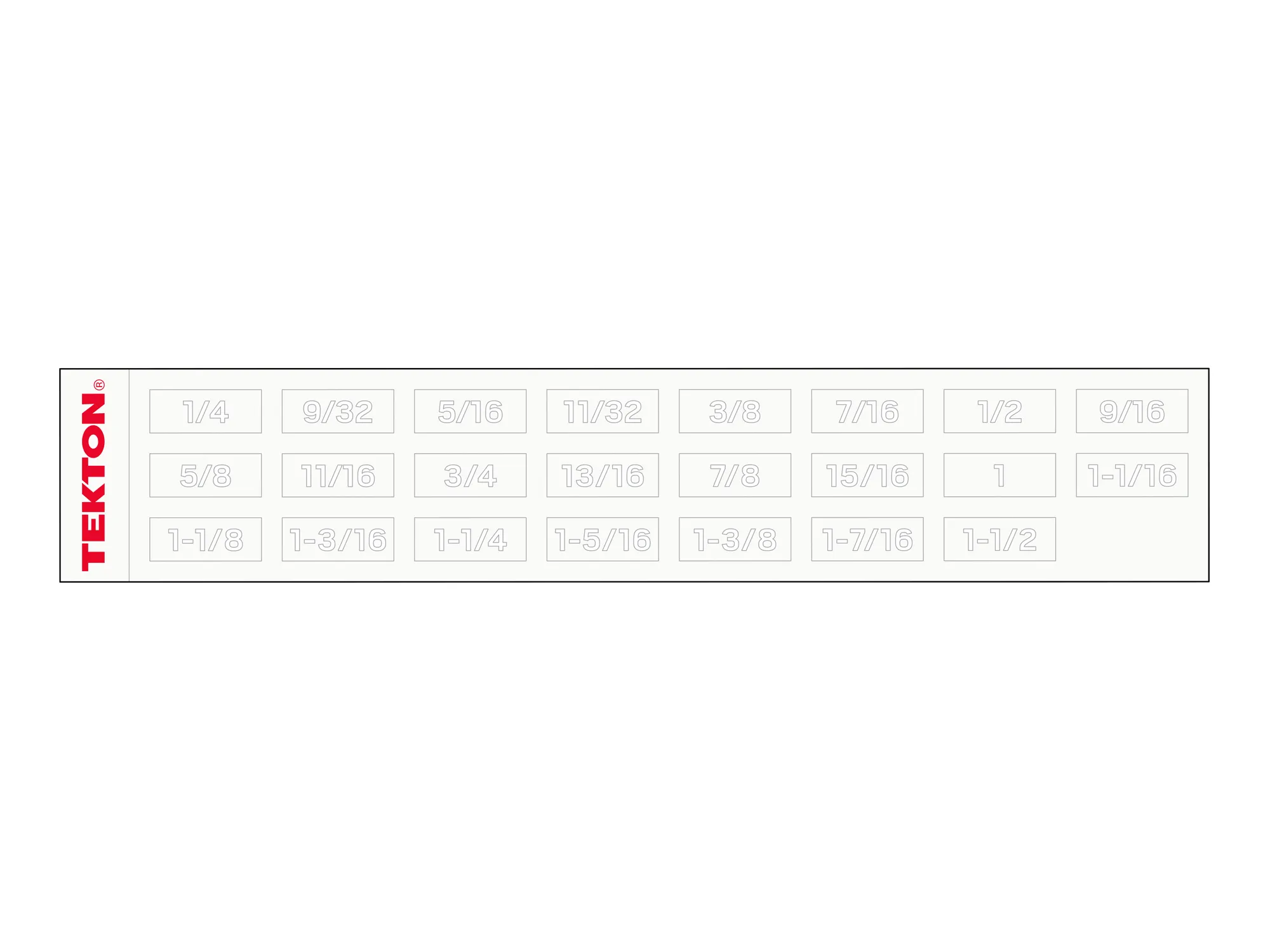 Tekton Angle Head Open End Wrench Set with Modular Organizers, 11-Piece (3/8-1 in) - Image 5