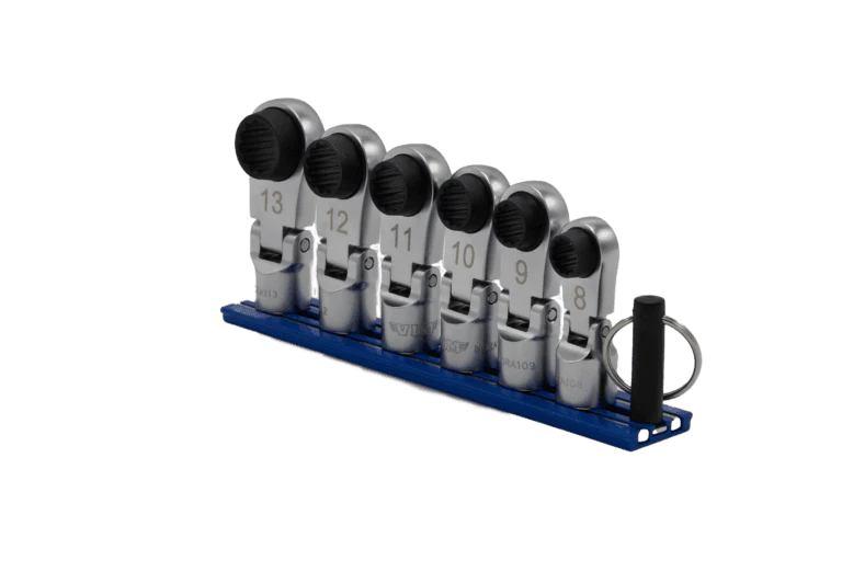 VIM Tools 6 Pc. 12PT Nano Flex Offset Ratcheting Attachment Set – 3/8” Drive (8–13mm) - Image 4
